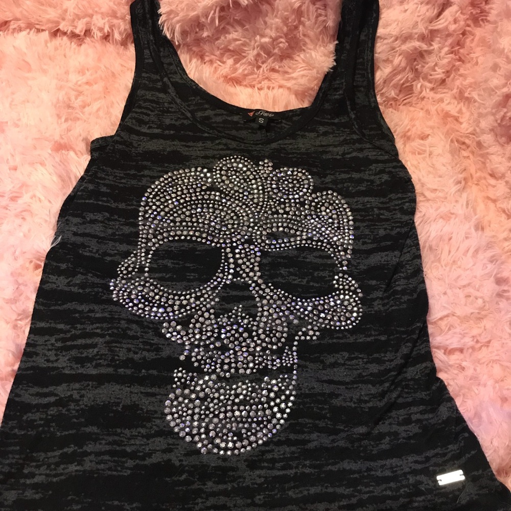 ✨✨💀 GUESS BLING SKULL TANK 💀✨✨